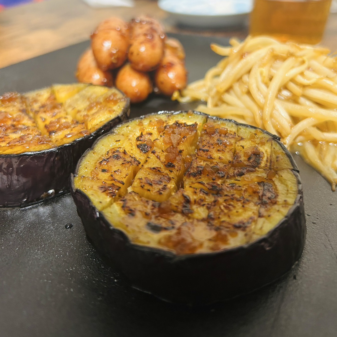 米なすステーキを作る。