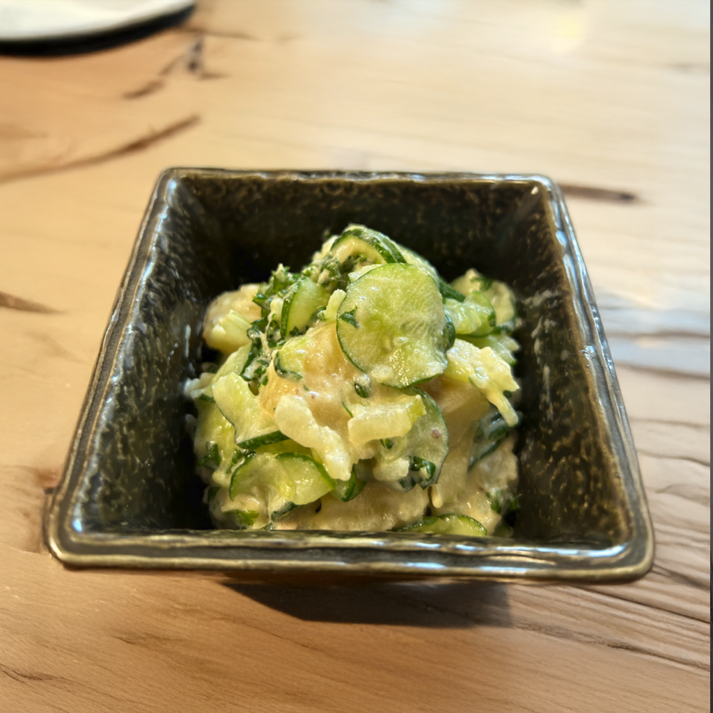 緑のポテトサラダ