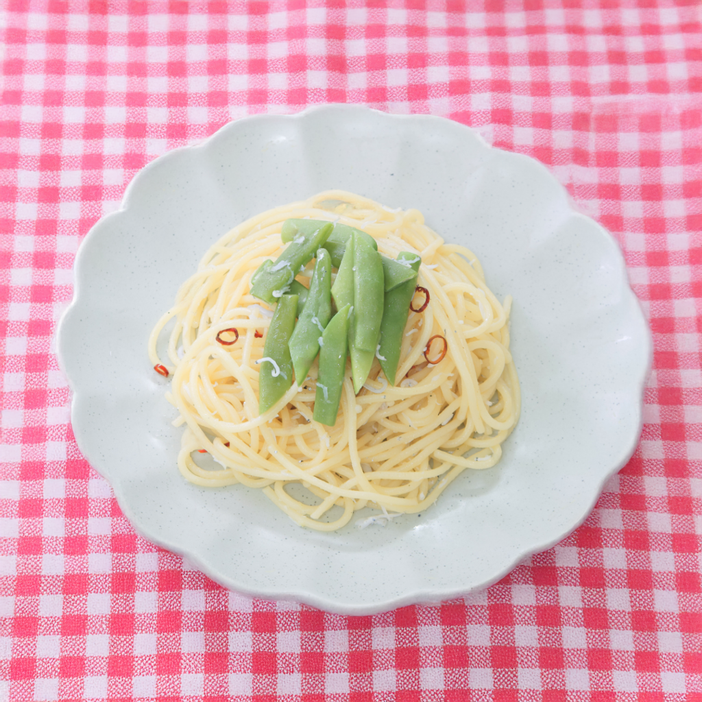 いんげんのしらすペペロン