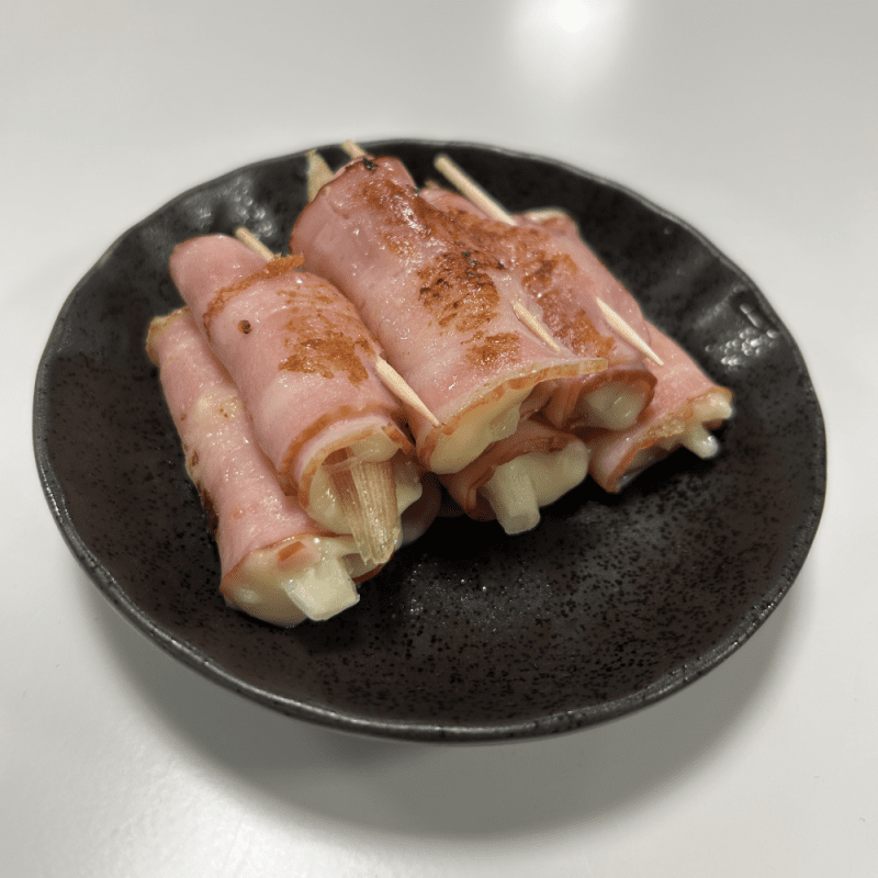 みょうがとチーズのベーコン巻き