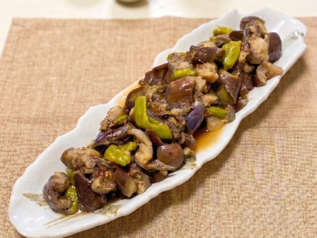 なすとししとうの土佐煮
