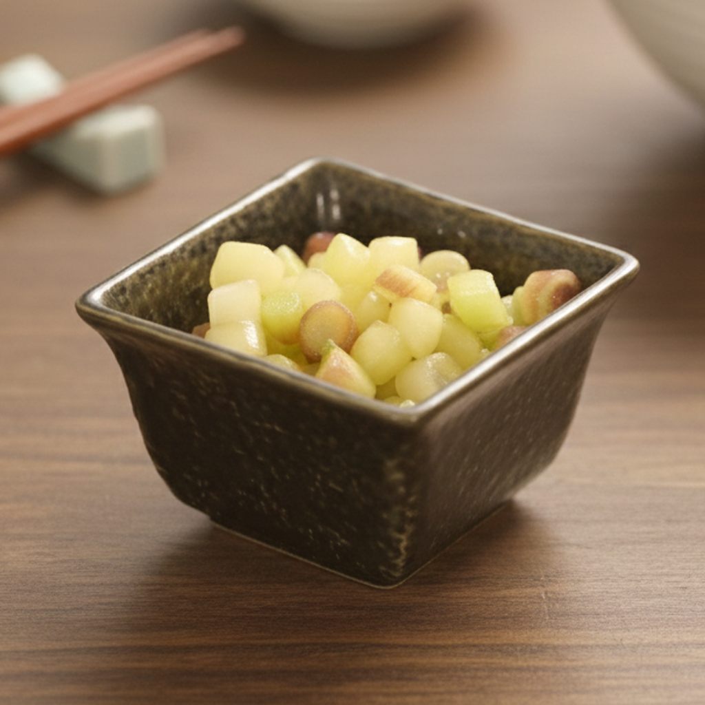 みょうがの茎ナムル