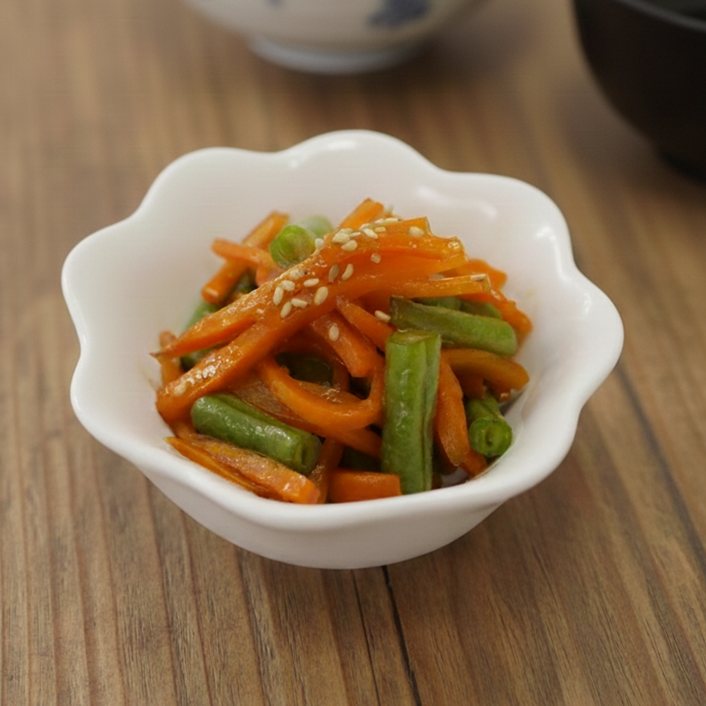 いんげんとにんじんのきんぴら