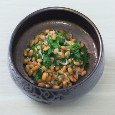 にら納豆しらす