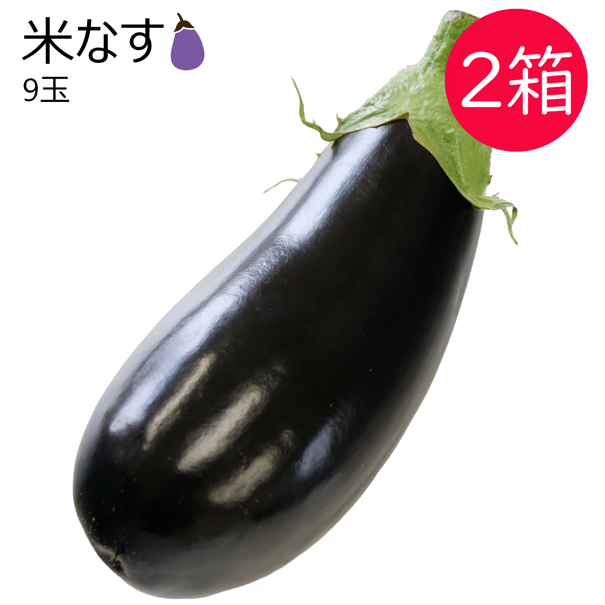 米なす(9玉) 2箱